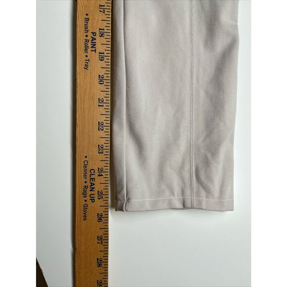 DKNY Pants 10 Medium Pull On Ankle Skinny Fit Cream Beige Career Modern Leggings - Picture 8 of 14